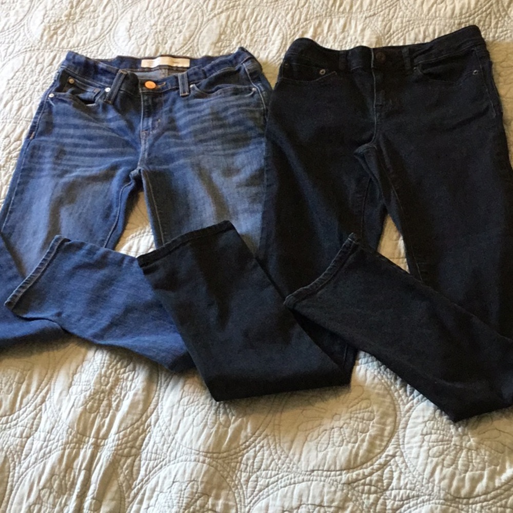 Girls size 14 slim Levi’s and Aeropostale jeans
